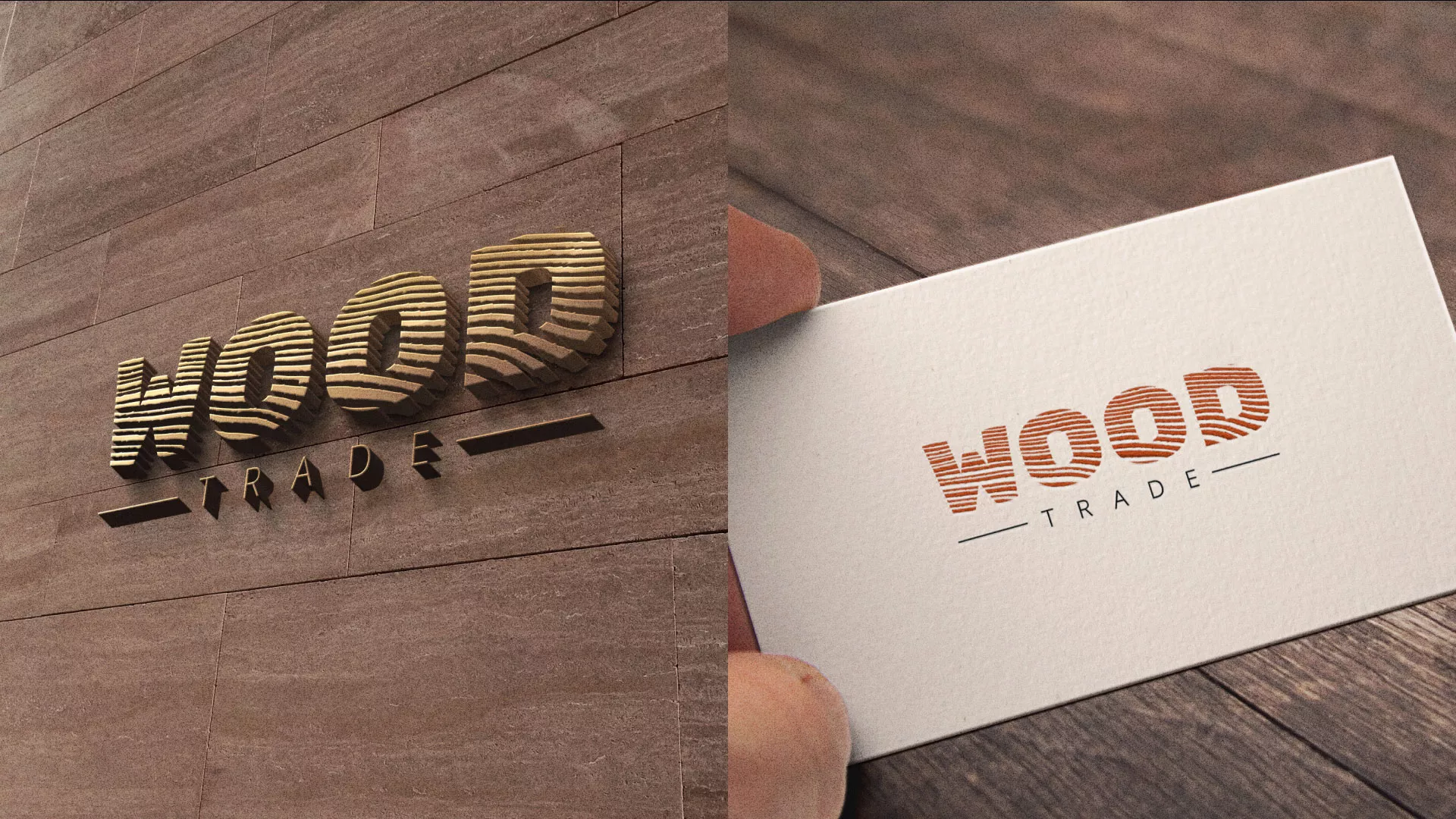 Разработка логотипа для компании «Wood Trade» в Климовске